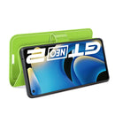 For OPPO Realme GT Neo2 Litchi Texture Horizontal Flip Protective Case with Holder & Card Slots & Wallet(Green)