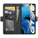 For OPPO Realme GT Neo2 Dual-side Magnetic Buckle Horizontal Flip Leather Case with Holder & Card Slots & Wallet(Black)