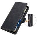For OPPO Realme GT Neo2 Dual-side Magnetic Buckle Horizontal Flip Leather Case with Holder & Card Slots & Wallet(Black)