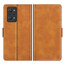 For OPPO Realme GT Neo2 Dual-side Magnetic Buckle Horizontal Flip Leather Case with Holder & Card Slots & Wallet(Yellow)