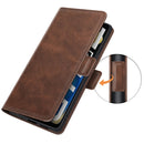For OPPO Realme GT Neo2 Dual-side Magnetic Buckle Horizontal Flip Leather Case with Holder & Card Slots & Wallet(Brown)