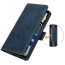 For OPPO Realme GT Neo2 Dual-side Magnetic Buckle Horizontal Flip Leather Case with Holder & Card Slots & Wallet(Dark Blue)