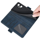 For OPPO Realme GT Neo2 Dual-side Magnetic Buckle Horizontal Flip Leather Case with Holder & Card Slots & Wallet(Dark Blue)