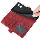 For OPPO Realme GT Neo2 Dual-side Magnetic Buckle Horizontal Flip Leather Case with Holder & Card Slots & Wallet(Red)