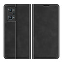 For OPPO Realme GT Neo2 Retro-skin Business Magnetic Suction Leather Case with Holder & Card Slots & Wallet(Black)