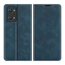 For OPPO Realme GT Neo2 Retro-skin Business Magnetic Suction Leather Case with Holder & Card Slots & Wallet(Dark Blue)
