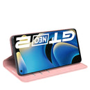 For OPPO Realme GT Neo2 Retro-skin Business Magnetic Suction Leather Case with Holder & Card Slots & Wallet(Pink)