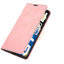 For OPPO Realme GT Neo2 Retro-skin Business Magnetic Suction Leather Case with Holder & Card Slots & Wallet(Pink)