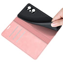 For OPPO Realme GT Neo2 Retro-skin Business Magnetic Suction Leather Case with Holder & Card Slots & Wallet(Pink)