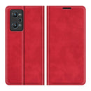 For OPPO Realme GT Neo2 Retro-skin Business Magnetic Suction Leather Case with Holder & Card Slots & Wallet(Red)