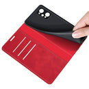 For OPPO Realme GT Neo2 Retro-skin Business Magnetic Suction Leather Case with Holder & Card Slots & Wallet(Red)
