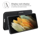 For Samsung Galaxy S22 Ultra 5G Litchi Texture Horizontal Flip Protective Case with Holder & Card Slots & Wallet(Black)