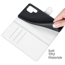 For Samsung Galaxy S22 Ultra 5G Litchi Texture Horizontal Flip Protective Case with Holder & Card Slots & Wallet(White)