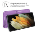 For Samsung Galaxy S22 Ultra 5G Litchi Texture Horizontal Flip Protective Case with Holder & Card Slots & Wallet(Purple)