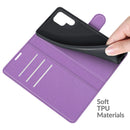 For Samsung Galaxy S22 Ultra 5G Litchi Texture Horizontal Flip Protective Case with Holder & Card Slots & Wallet(Purple)