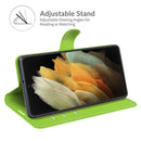 For Samsung Galaxy S22 Ultra 5G Litchi Texture Horizontal Flip Protective Case with Holder & Card Slots & Wallet(Green)