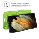 For Samsung Galaxy S22 Ultra 5G Litchi Texture Horizontal Flip Protective Case with Holder & Card Slots & Wallet(Green)