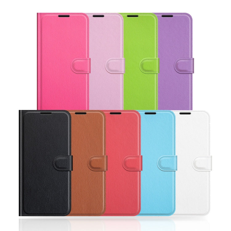 For Samsung Galaxy S22 Ultra 5G Litchi Texture Horizontal Flip Protective Case with Holder & Card Slots & Wallet(White)