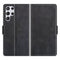 For Samsung Galaxy S22 Ultra 5G Dual-side Magnetic Buckle Horizontal Flip Leather Case with Holder & Card Slots & Wallet(Black)