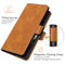 For Samsung Galaxy S22 Ultra 5G Dual-side Magnetic Buckle Horizontal Flip Leather Case with Holder & Card Slots & Wallet(Yellow)