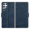 For Samsung Galaxy S22 Ultra 5G Dual-side Magnetic Buckle Horizontal Flip Leather Case with Holder & Card Slots & Wallet(Dark Blue)