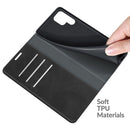 For Samsung Galaxy S22 Ultra 5G Retro-skin Business Magnetic Suction Leather Case with Holder & Card Slots & Wallet(Black)