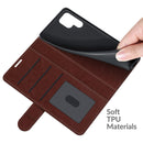 For Samsung Galaxy S22 Ultra 5G R64 Texture Single Horizontal Flip Protective Case with Holder & Card Slots & Wallet& Photo Frame(Brown)