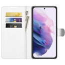 For Samsung Galaxy S22+ 5G Litchi Texture Horizontal Flip Protective Case with Holder & Card Slots & Wallet(White)