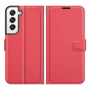 For Samsung Galaxy S22+ 5G Litchi Texture Horizontal Flip Protective Case with Holder & Card Slots & Wallet(Red)