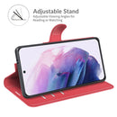 For Samsung Galaxy S22+ 5G Litchi Texture Horizontal Flip Protective Case with Holder & Card Slots & Wallet(Red)