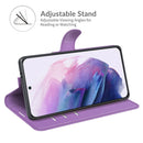 For Samsung Galaxy S22+ 5G Litchi Texture Horizontal Flip Protective Case with Holder & Card Slots & Wallet(Purple)