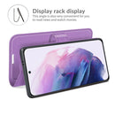 For Samsung Galaxy S22+ 5G Litchi Texture Horizontal Flip Protective Case with Holder & Card Slots & Wallet(Purple)