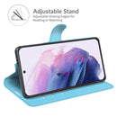 For Samsung Galaxy S22+ 5G Litchi Texture Horizontal Flip Protective Case with Holder & Card Slots & Wallet(Blue)