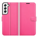 For Samsung Galaxy S22+ 5G Litchi Texture Horizontal Flip Protective Case with Holder & Card Slots & Wallet(Rose Red)