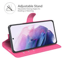 For Samsung Galaxy S22+ 5G Litchi Texture Horizontal Flip Protective Case with Holder & Card Slots & Wallet(Rose Red)