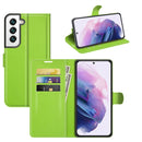For Samsung Galaxy S22+ 5G Litchi Texture Horizontal Flip Protective Case with Holder & Card Slots & Wallet(Green)