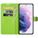 For Samsung Galaxy S22+ 5G Litchi Texture Horizontal Flip Protective Case with Holder & Card Slots & Wallet(Green)