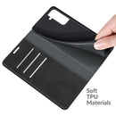 For Samsung Galaxy S22+ 5G Retro-skin Business Magnetic Suction Leather Case with Holder & Card Slots & Wallet(Black)
