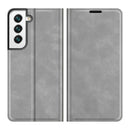 For Samsung Galaxy S22+ 5G Retro-skin Business Magnetic Suction Leather Case with Holder & Card Slots & Wallet(Grey)