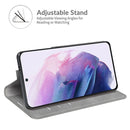 For Samsung Galaxy S22+ 5G Retro-skin Business Magnetic Suction Leather Case with Holder & Card Slots & Wallet(Grey)