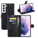 For Samsung S22 Litchi Texture Horizontal Flip Protective Case with Holder & Card Slots & Wallet(Black)