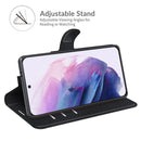 For Samsung S22 Litchi Texture Horizontal Flip Protective Case with Holder & Card Slots & Wallet(Black)