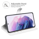 For Samsung S22 Litchi Texture Horizontal Flip Protective Case with Holder & Card Slots & Wallet(White)