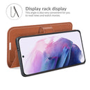 For Samsung S22 Litchi Texture Horizontal Flip Protective Case with Holder & Card Slots & Wallet(Brown)