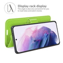 For Samsung S22 Litchi Texture Horizontal Flip Protective Case with Holder & Card Slots & Wallet(Green)