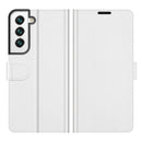 For Samsung Galaxy S22 5G R64 Texture Single Horizontal Flip Protective Case with Holder & Card Slots & Wallet& Photo Frame(White)