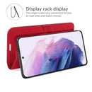 For Samsung Galaxy S22 5G R64 Texture Single Horizontal Flip Protective Case with Holder & Card Slots & Wallet& Photo Frame(Red)