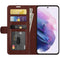 For Samsung Galaxy S22 5G R64 Texture Single Horizontal Flip Protective Case with Holder & Card Slots & Wallet& Photo Frame(Brown)