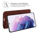 For Samsung Galaxy S22 5G R64 Texture Single Horizontal Flip Protective Case with Holder & Card Slots & Wallet& Photo Frame(Brown)