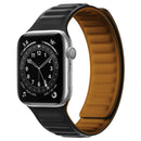 Silicone Magnetic Strap Watch Band For Apple Watch Series 7 41mm / 6&SE&5&4 40mm / 3&2&1 38mm(Black)